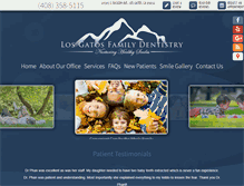 Tablet Screenshot of losgatosfamilydentistry.com